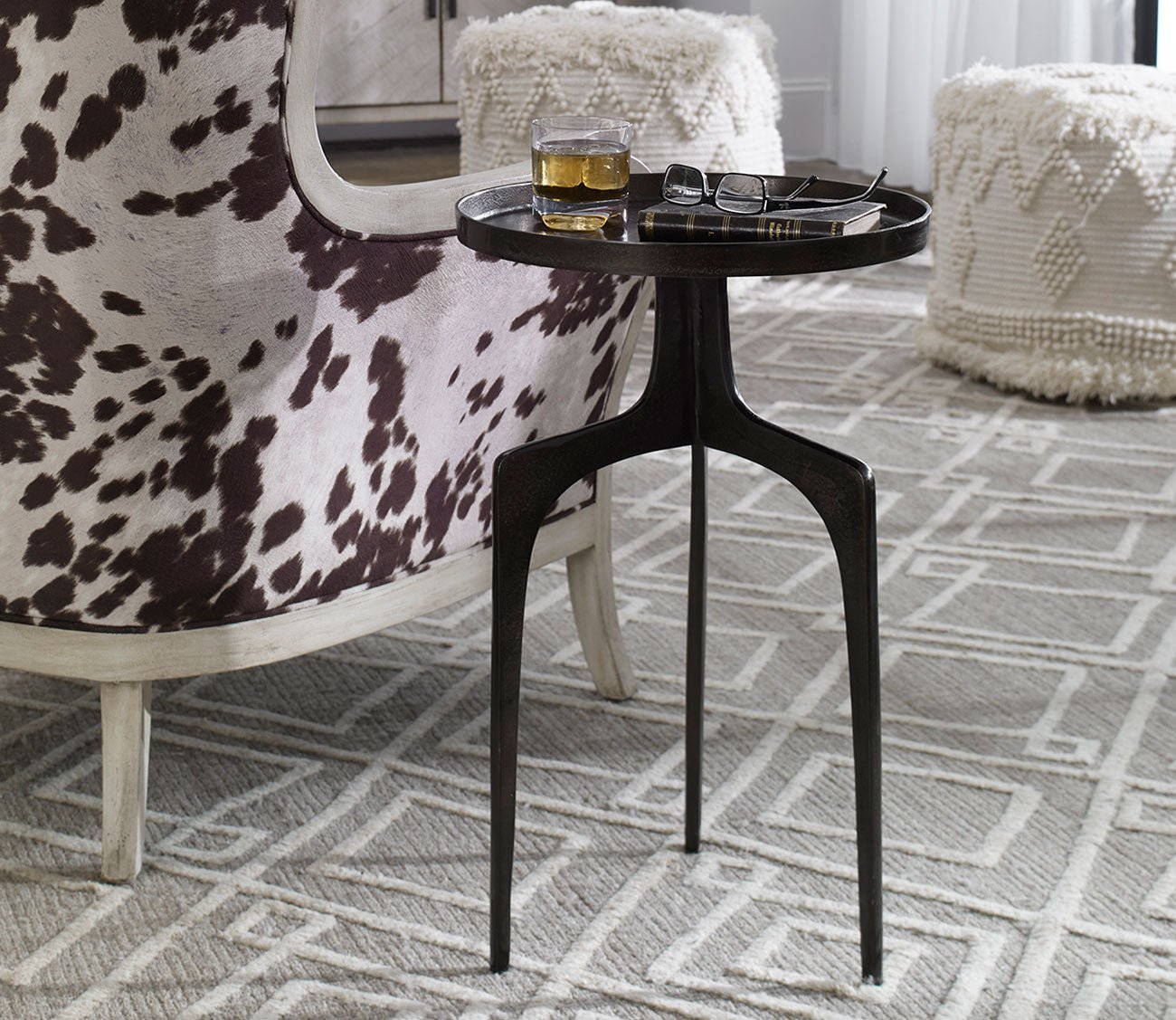 Kenna Bronze Accent Table