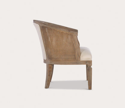 Kensington Cane Barrel Accent Chair by Linon
