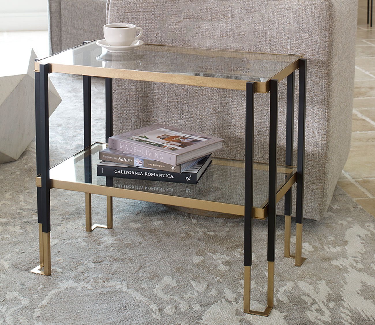 Kentmore Glass Side Table