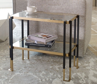 Kentmore Glass Side Table by Uttermost