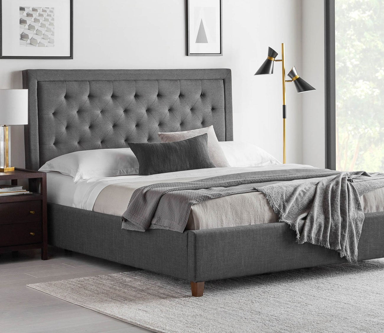 Kilroy Upholstered Platform Bed Base by Malouf
