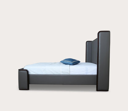 Kingdom Channel Tufted Faux Leather Upholstered Bed by Manhattan Comfort