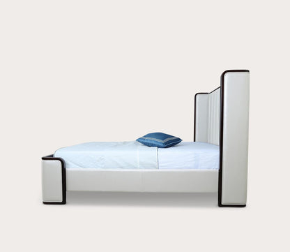 Kingdom Channel Tufted Faux Leather Upholstered Bed by Manhattan Comfort