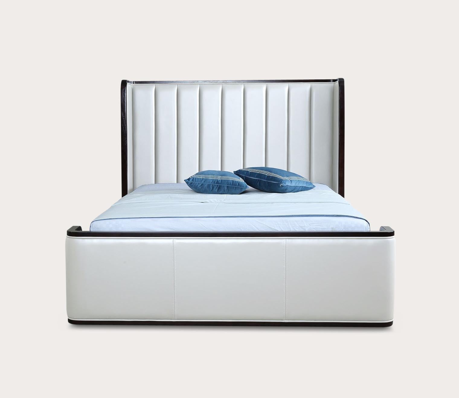 Kingdom Channel Tufted Faux Leather Upholstered Bed by Manhattan Comfort