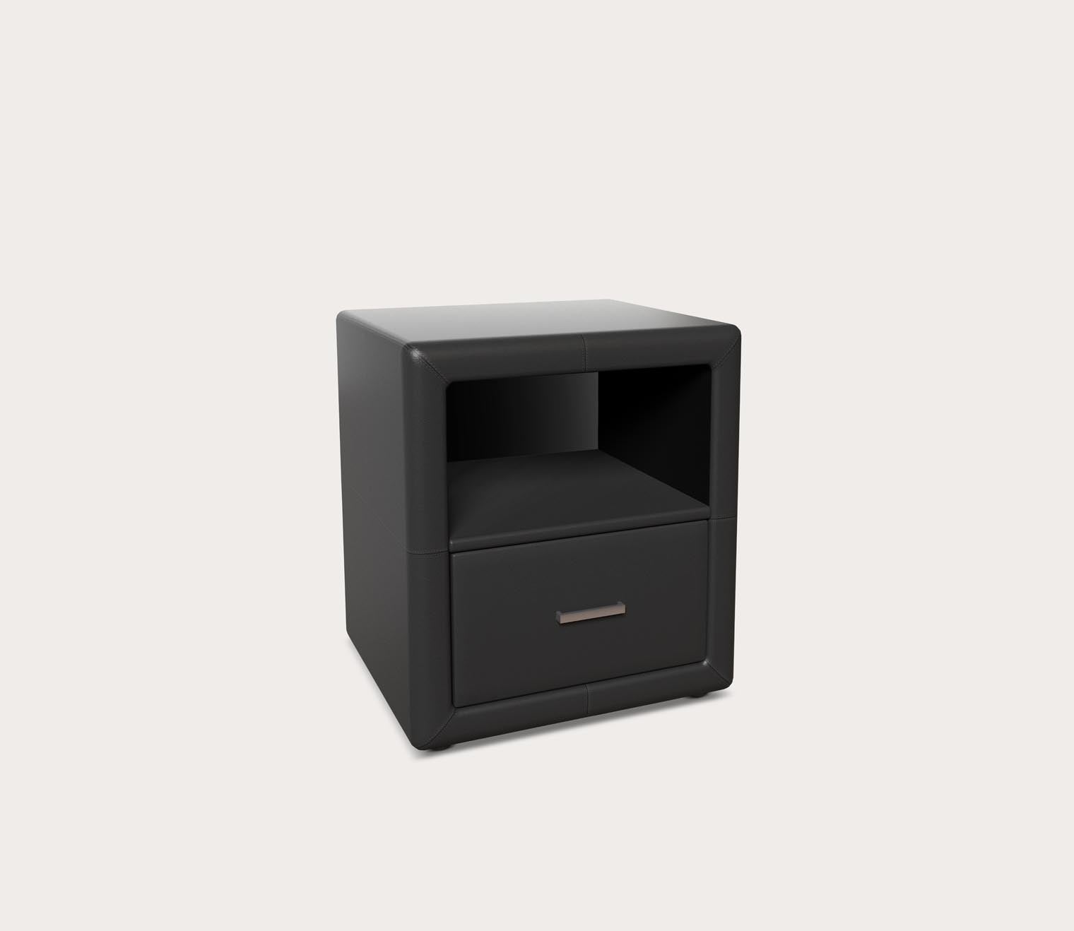 Kristal Faux Leather Upholstered Nightstand by Arkotec