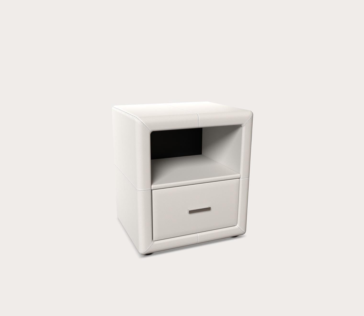 Kristal Faux Leather Upholstered Nightstand by Arkotec
