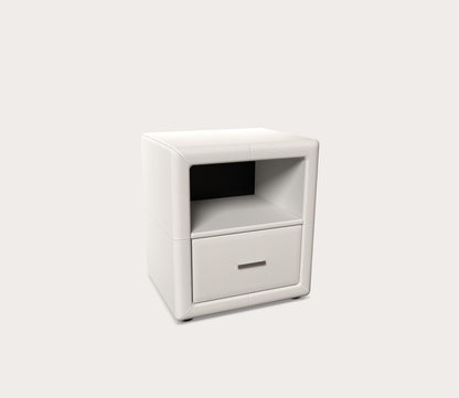 Kristal Faux Leather Upholstered Nightstand by Arkotec
