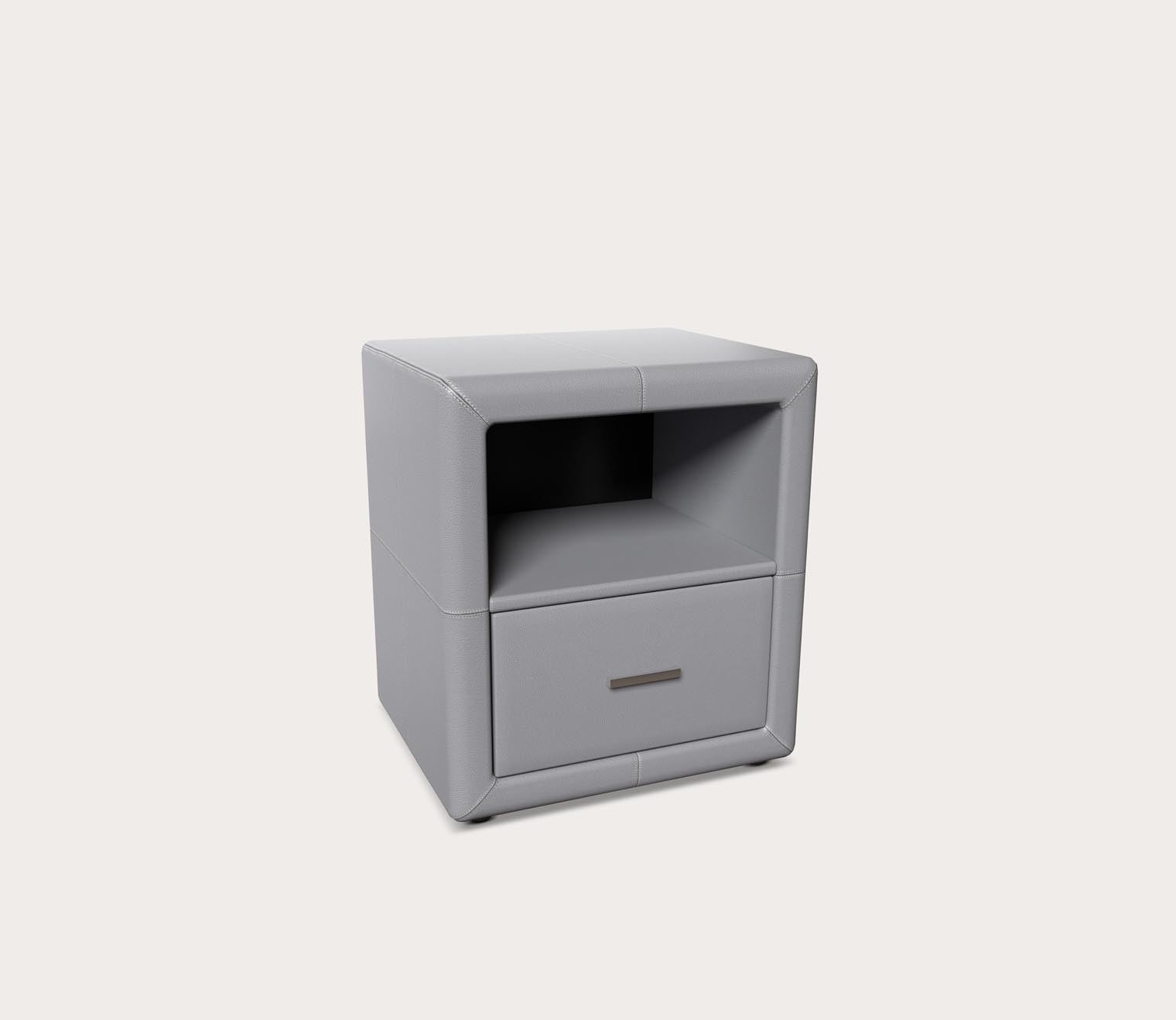Kristal Faux Leather Upholstered Nightstand by Arkotec