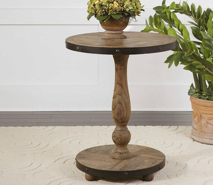 Kumberlin Wooden Round Table by Uttermost