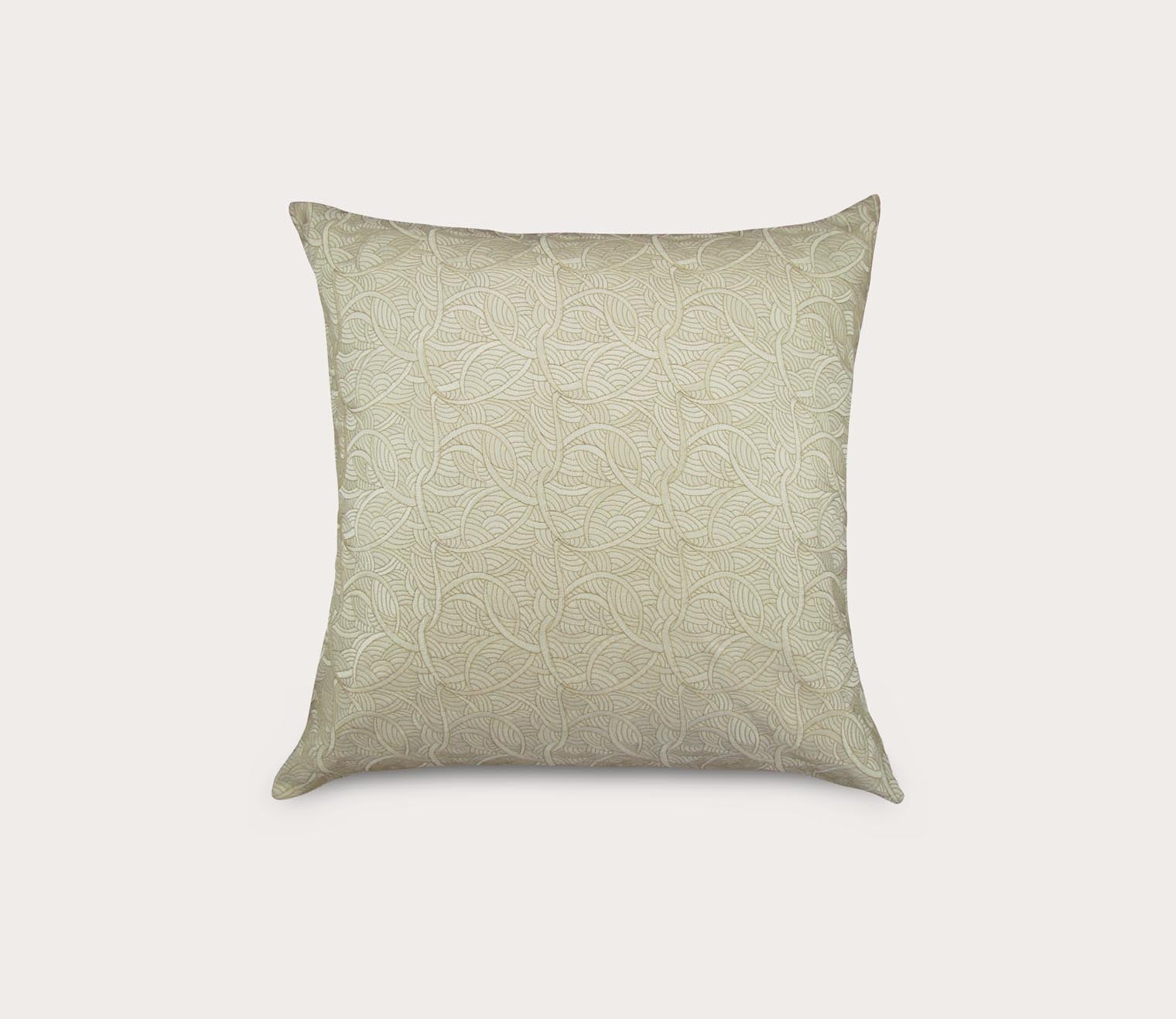 La Sirene Wave Embroidered Throw Pillow by Ann Gish