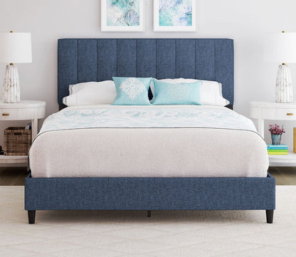 Lafayette Linen Fabric Upholstered Platform Bed by Arkotec