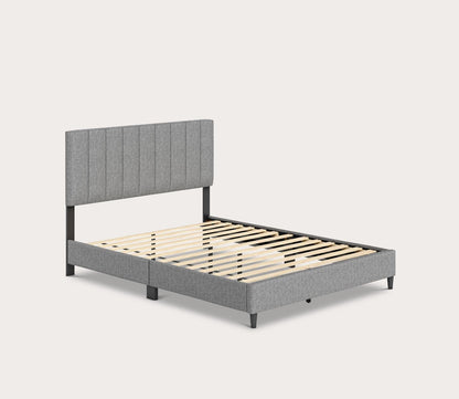 Lafayette Linen Fabric Upholstered Platform Bed by Arkotec