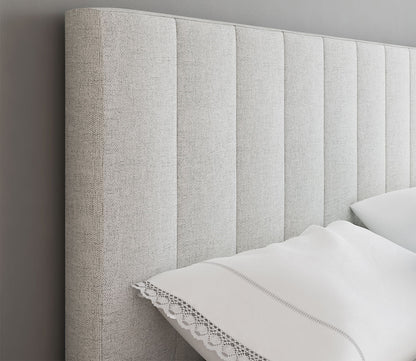 Lafayette Linen Fabric Upholstered Platform Bed by Arkotec