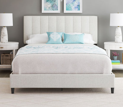 Lafayette Linen Fabric Upholstered Platform Bed by Arkotec