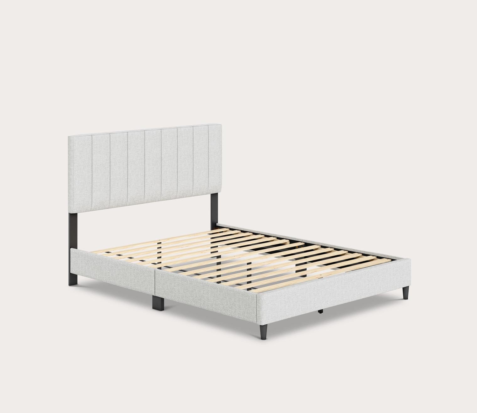 Lafayette Linen Fabric Upholstered Platform Bed by Arkotec