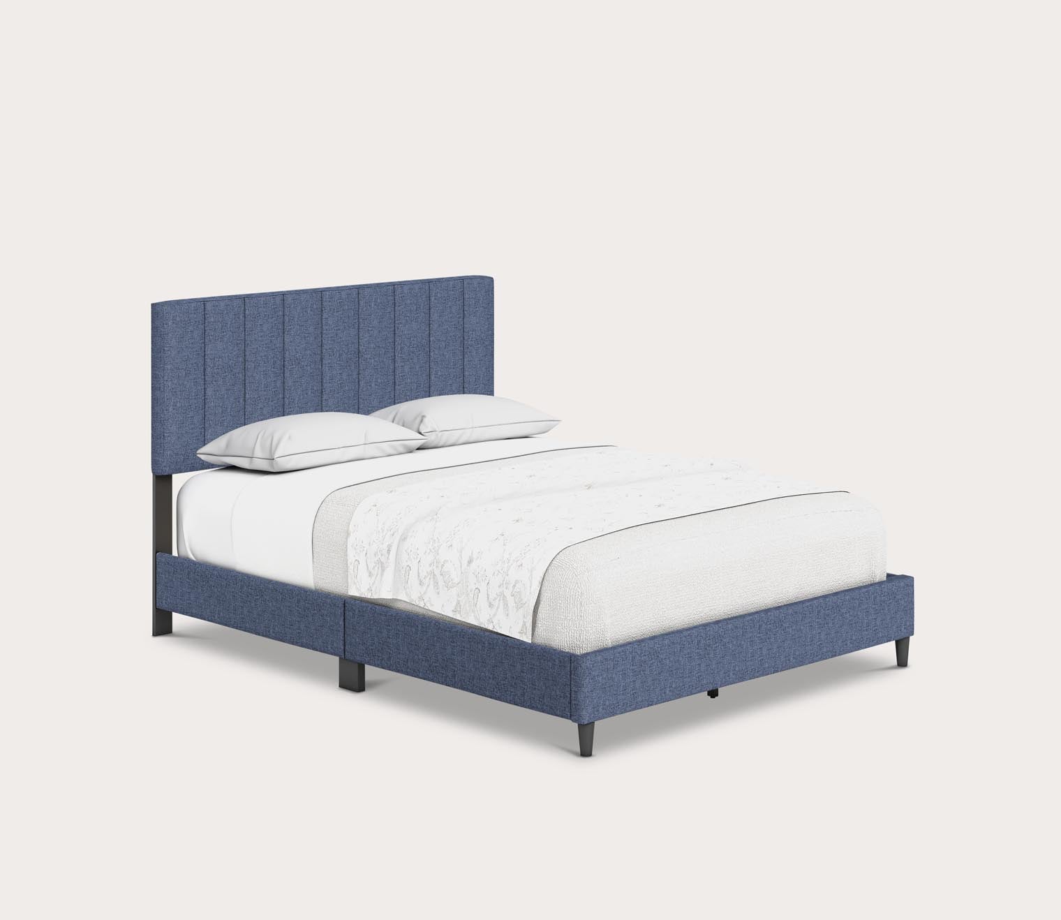 Lafayette Linen Fabric Upholstered Platform Bed by Arkotec