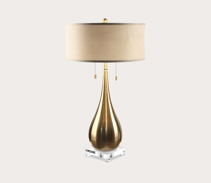Lagrima Brushed Brass Table Lamp by Uttermost