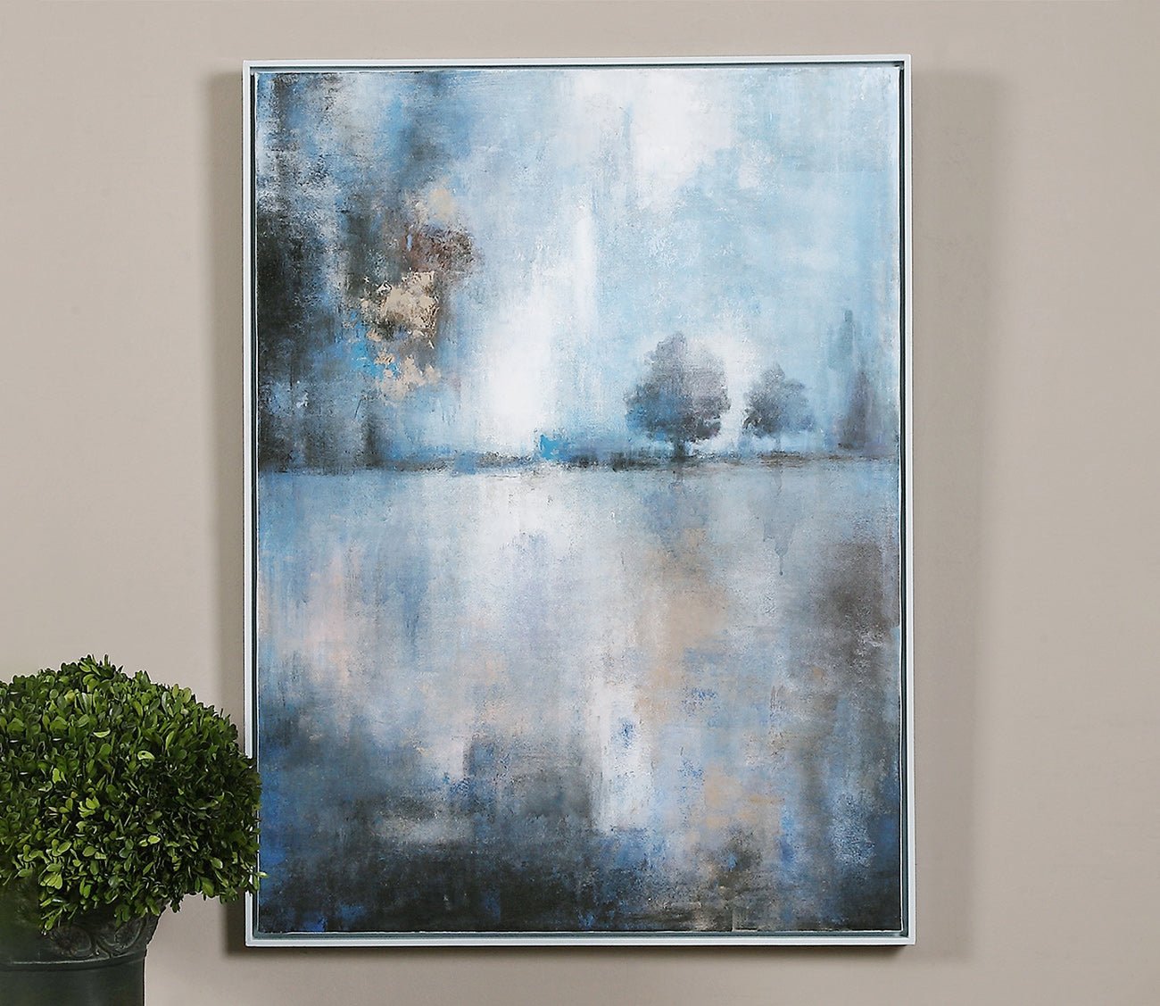 Lake At Dusk Hand Painted Canvas