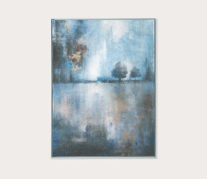 Lake At Dusk Hand Painted Canvas by Uttermost