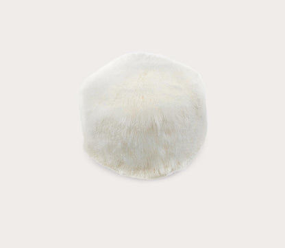 Lamb Fur Square Pouf by Moe's Furniture