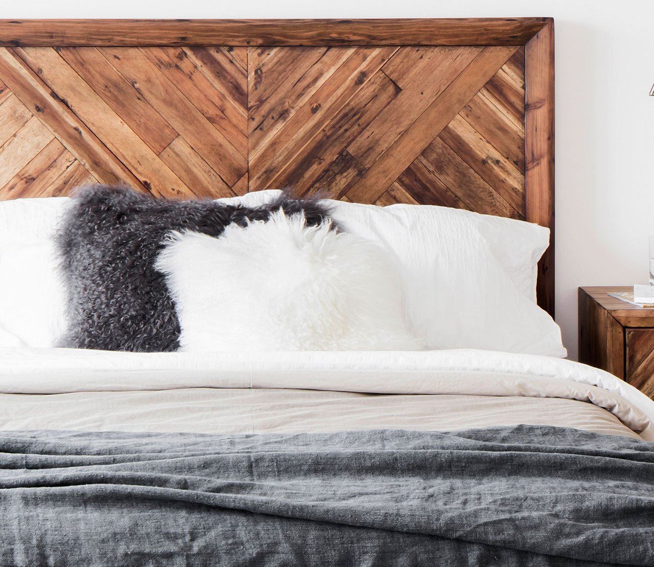 Lamb Fur Square Throw Pillow by Moe's Furniture