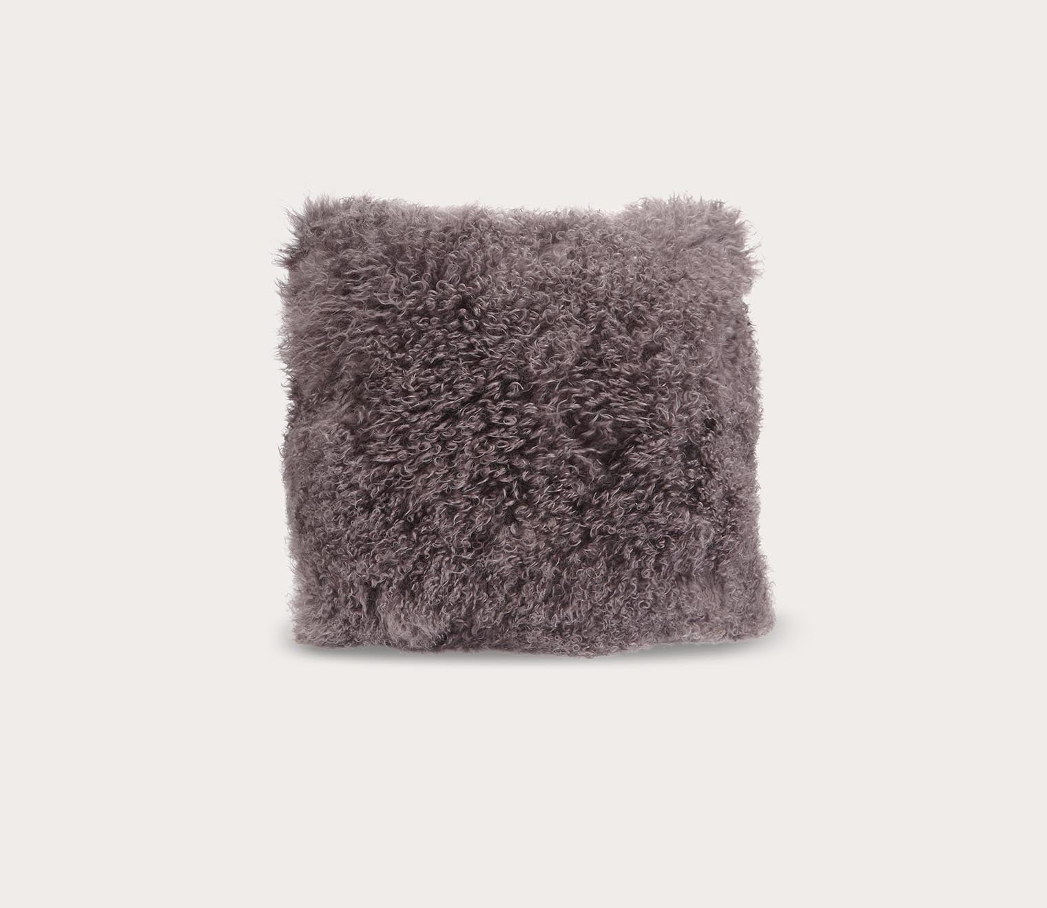 Lamb Fur Square Throw Pillow by Moe's Furniture