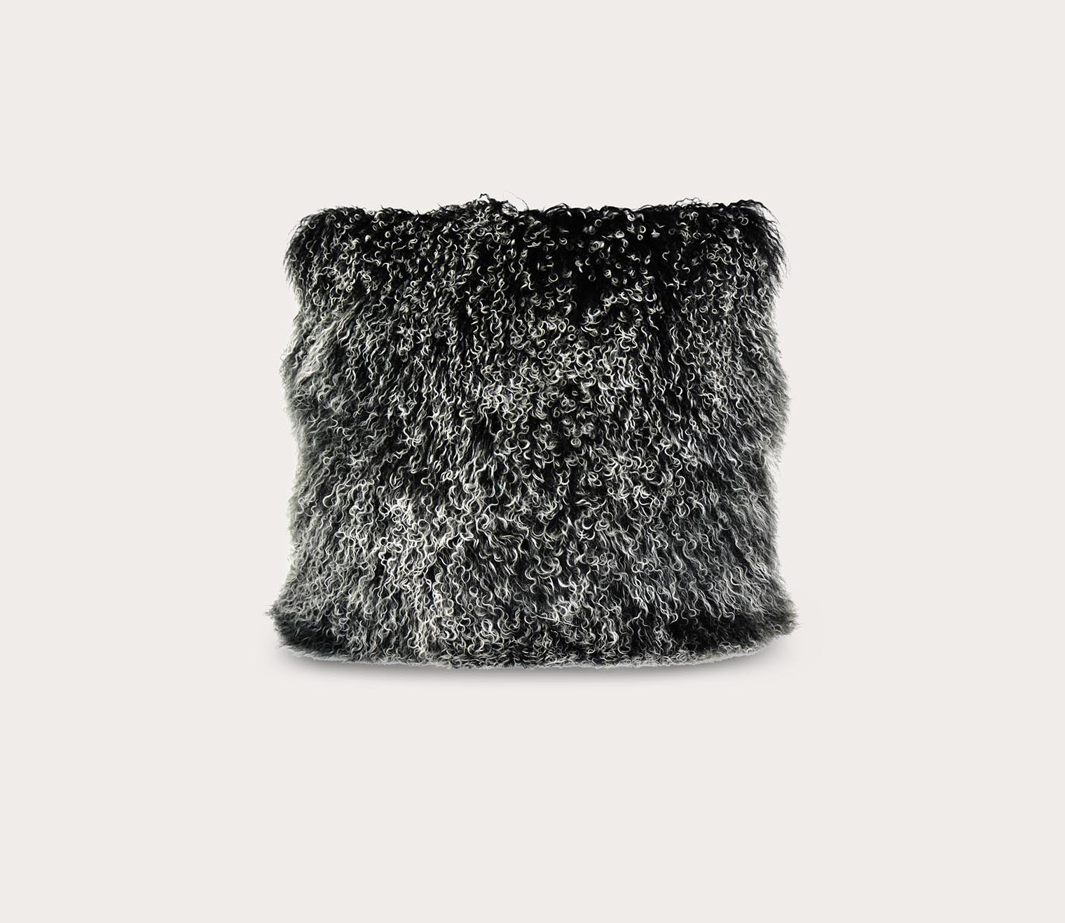 Lamb Fur Square Throw Pillow by Moe's Furniture