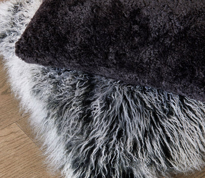 Lamb Fur Square Throw Pillow by Moe's Furniture