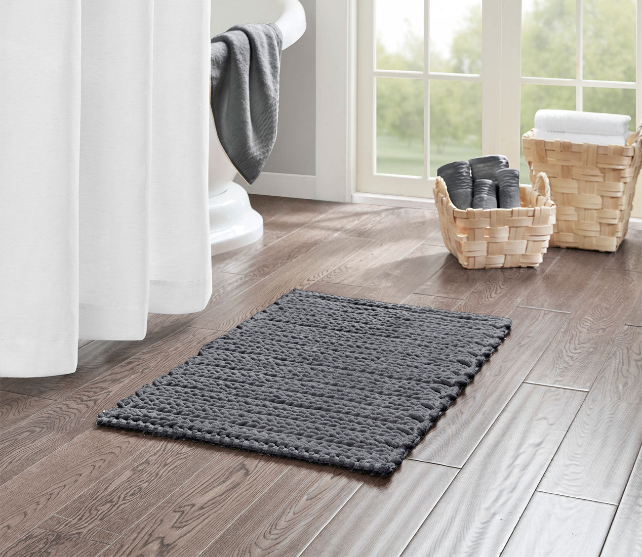 Lasso Chain Stitch Rug by Madison Park