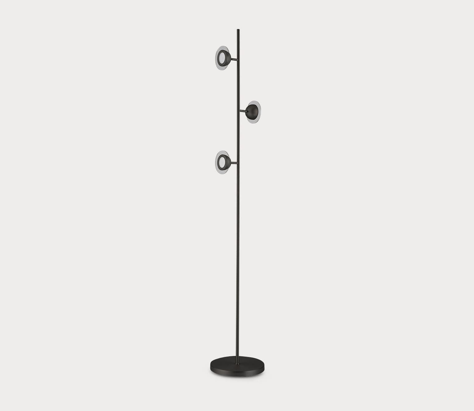 Laurel Matte Black Accent Floor Lamp