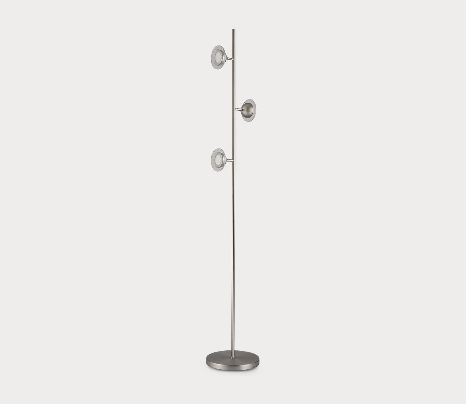 Laurel Satin Nickel Accent Floor Lamp
