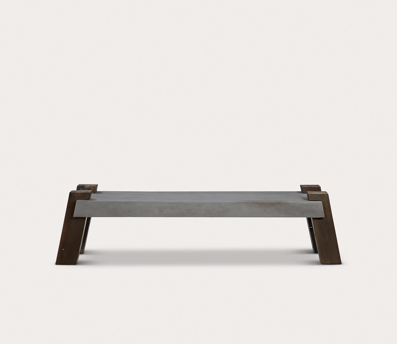 Lavin Industrial Concrete Bench by Uttermost