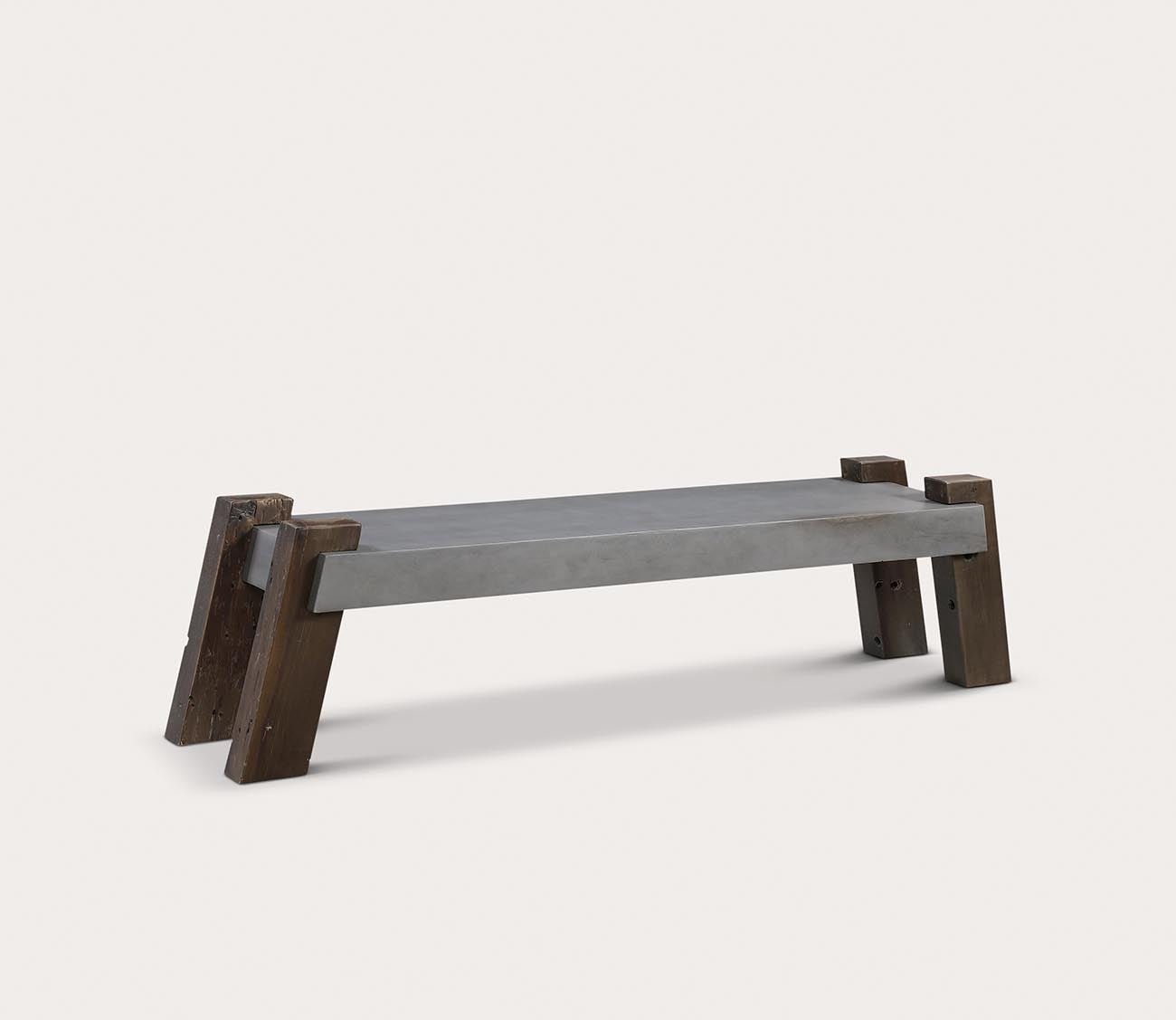 Lavin Industrial Concrete Bench by Uttermost