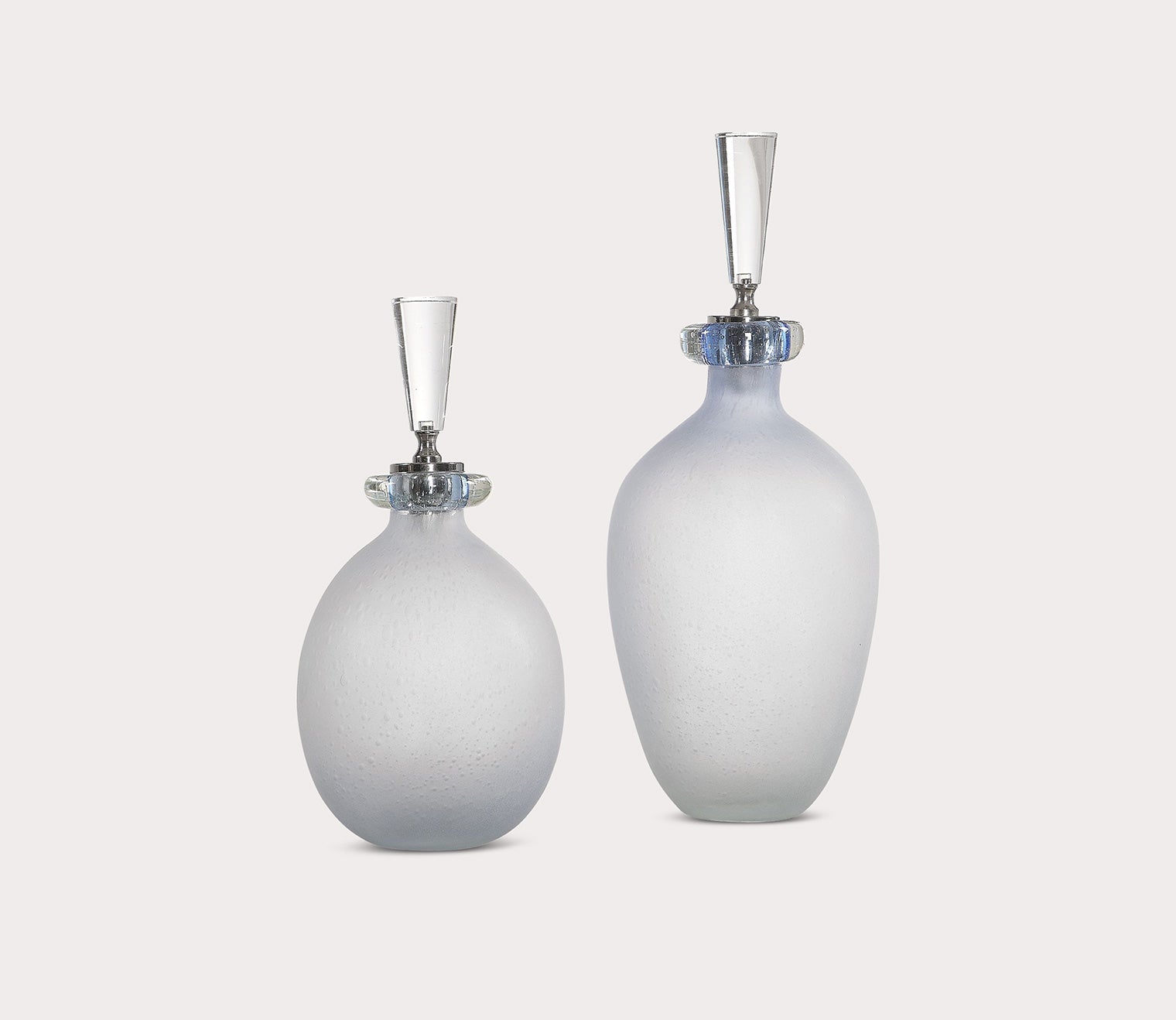 Leah Glass Bottles Set of 2 by Uttermost