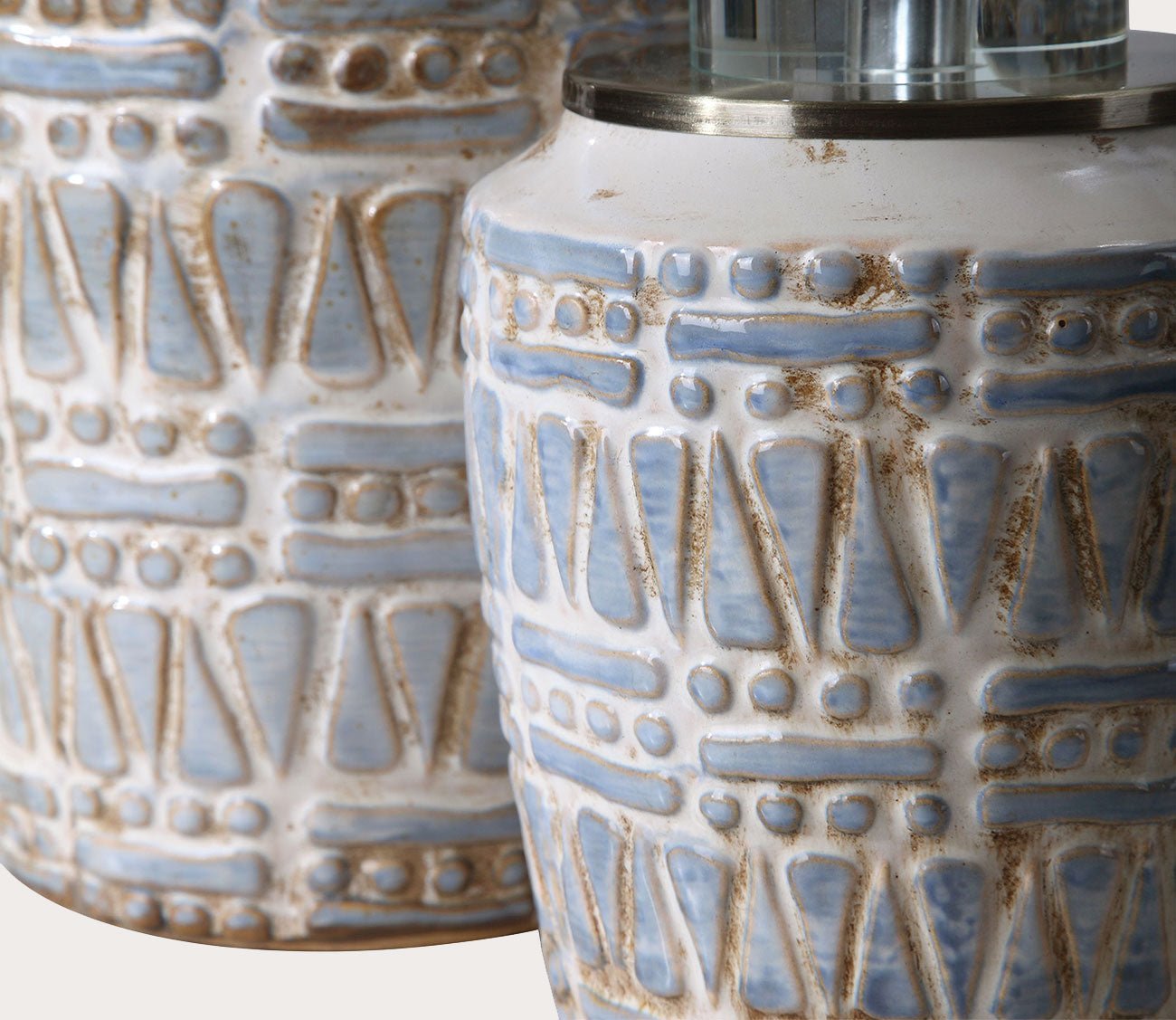 Lenape Ceramic Bottles Set of 2 by Uttermost