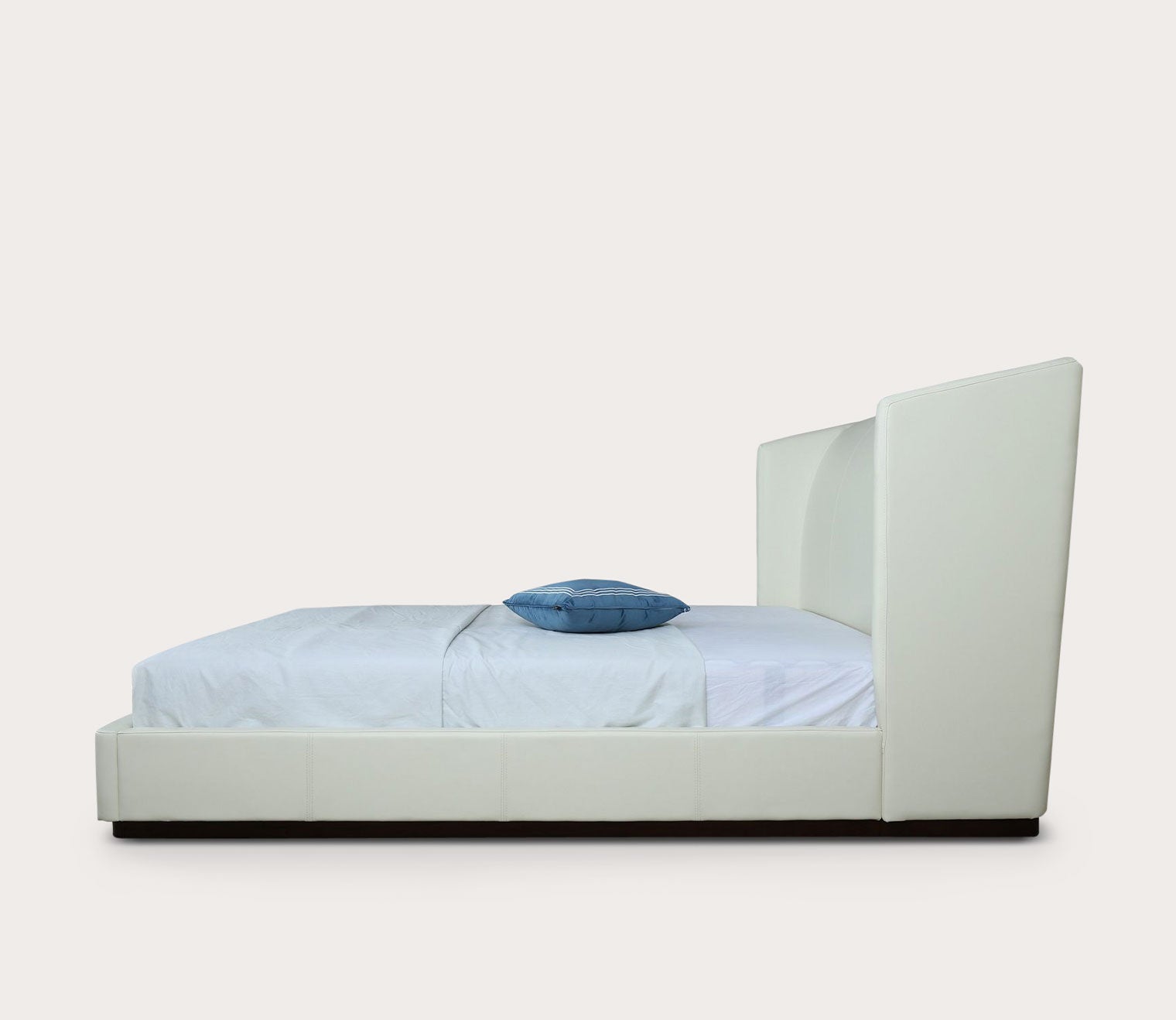Lenyx Faux Leather Upholstered Wingback Bed by Manhattan Comfort