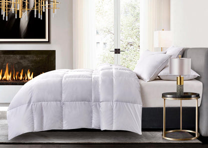 Light Warmth Ultra-Soft Nano-Touch White Down Fiber Comforter by Elle Décor