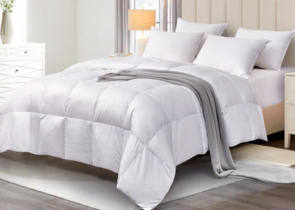 Light Warmth White Down Fiber Comforter by Scott Living