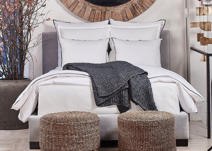 Linea Channel Quilted Coverlet and Euro Sham Set by Ann Gish