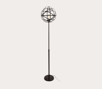 Linx Industrial Cage Metal Floor Lamp by LumiSource
