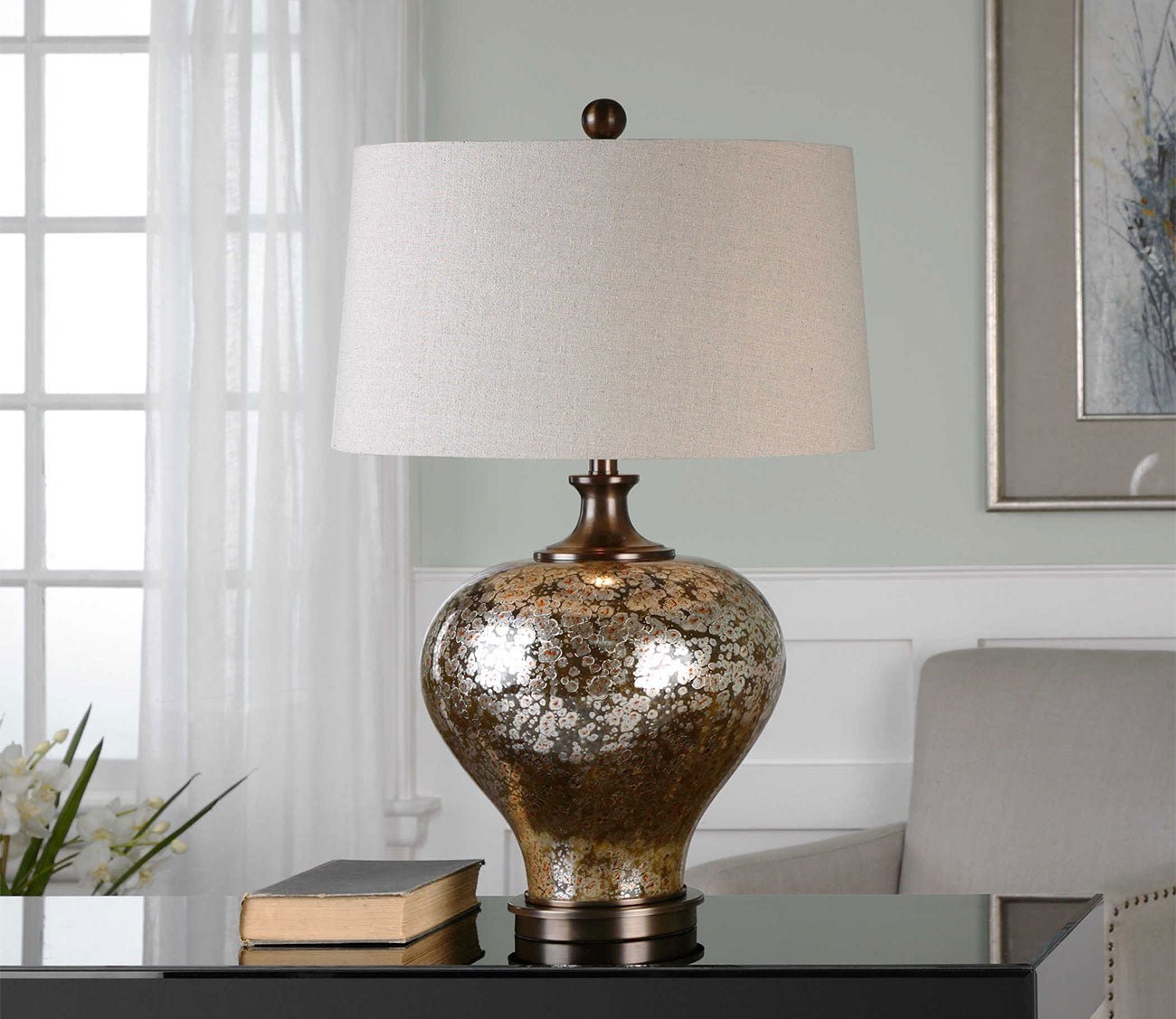 Liro Mercury Glass Table Lamp