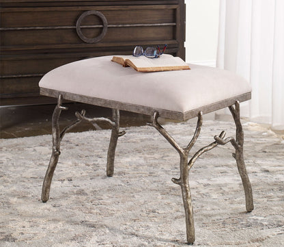 Lismore Small Fabric Bench by Uttermost