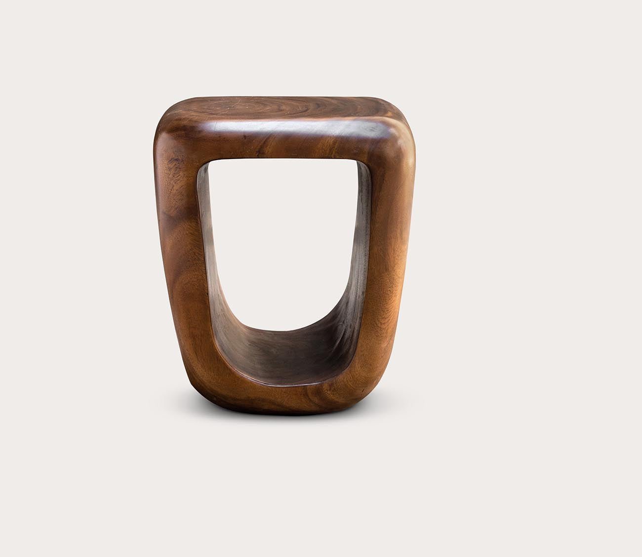 Loophole Wooden Accent Stool by Uttermost