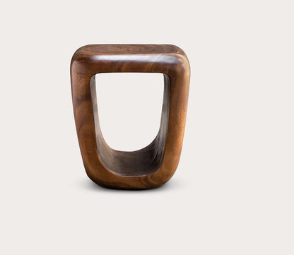 Loophole Wooden Accent Stool by Uttermost