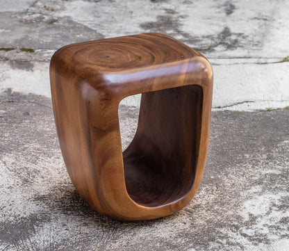 Loophole Wooden Accent Stool by Uttermost
