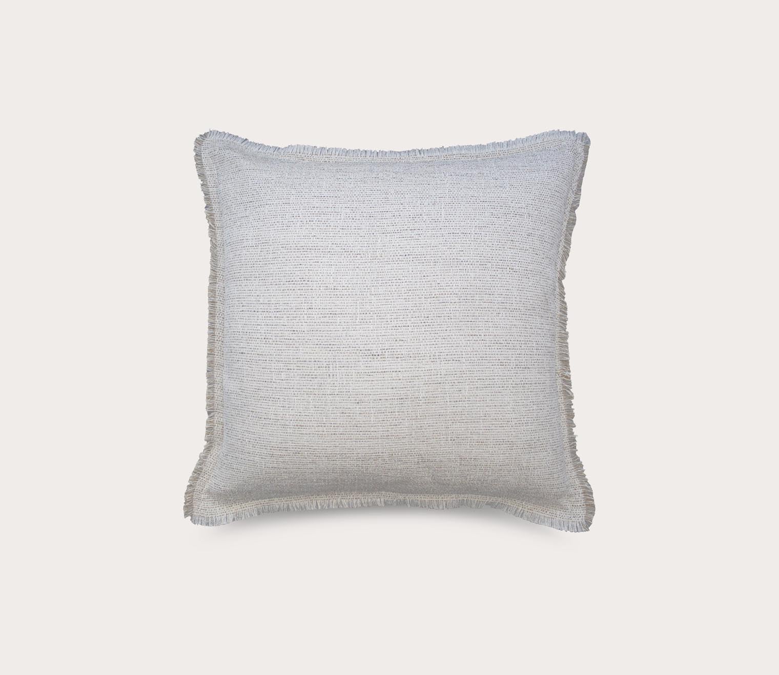 Macau Raw Edge Fringe Throw Pillow by Ann Gish