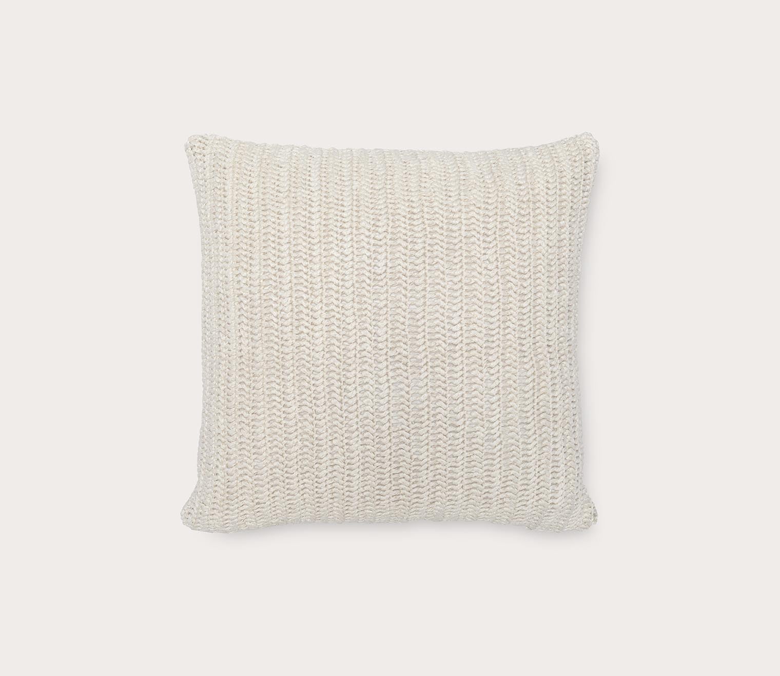 Macie Ivory Hand Knit Throw Pillow