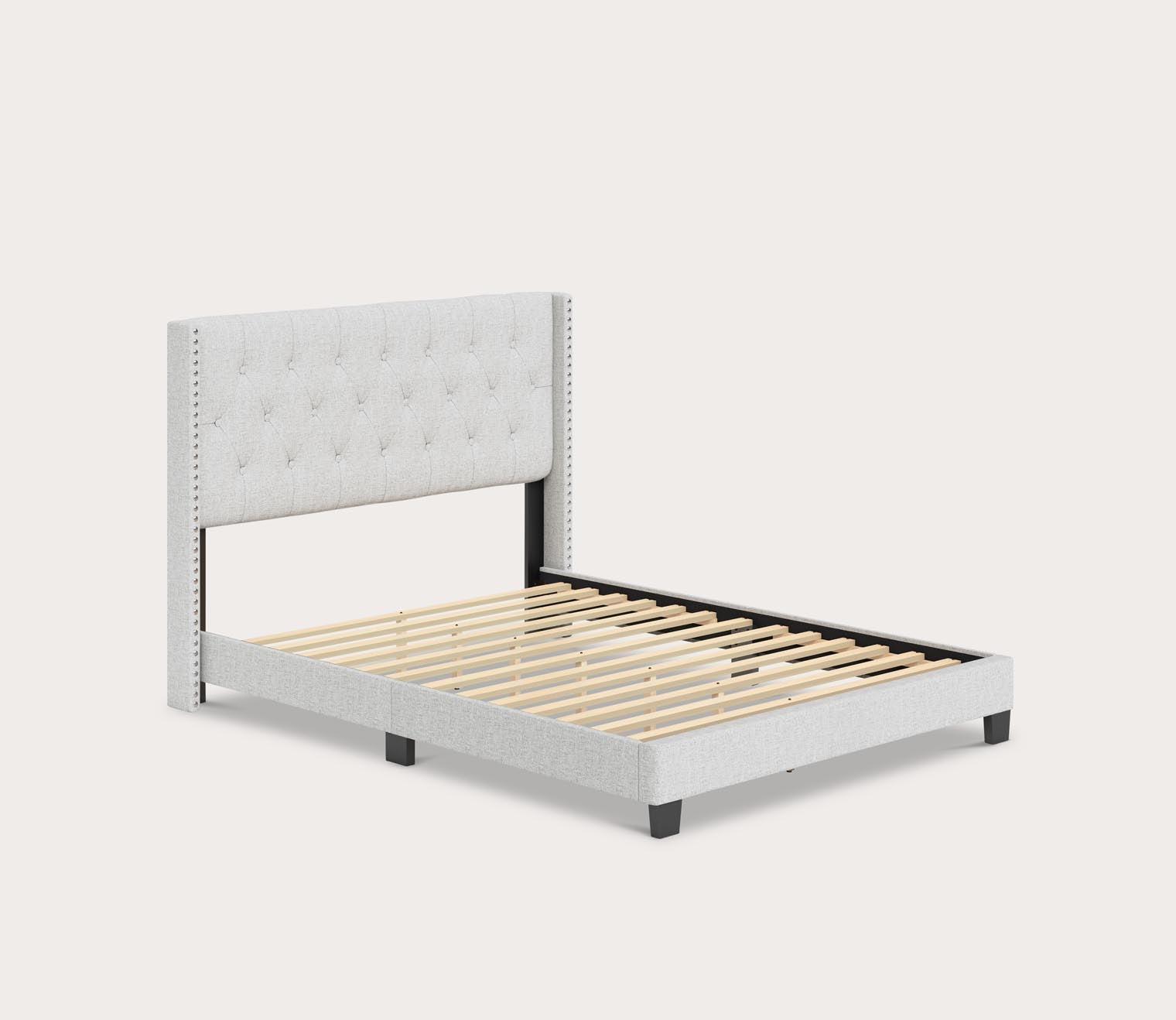 Madeira Wingback Linen Upholstered Platform Bed by Arkotec