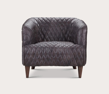 Magdelan Tufted Top-Grain Leather Armchair by Moe's Furniture
