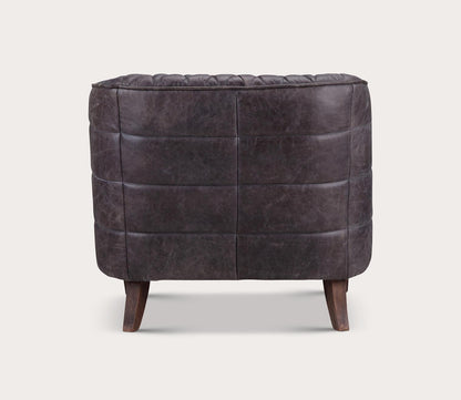 Magdelan Tufted Top-Grain Leather Armchair by Moe's Furniture